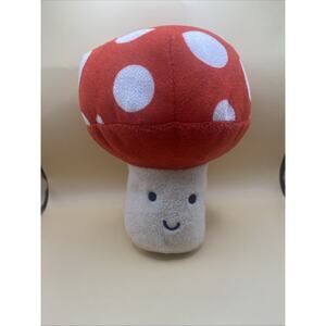 Red Mushroom Toadstool Plush Stuffed Toy 6" By Fun Express